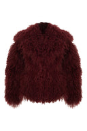 Burgundy Mongolian Fur