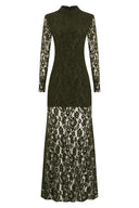 Forest Lace Maxi Dress