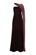Burgundy Aura Dress