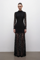 Noir Lace Maxi Dress