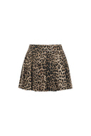 Léonie Leopard Mini Skirt