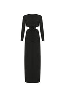 Lüks Kaliteli Elbise Modellerinden Black Galya Dress